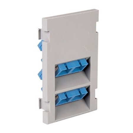 LEVITON WALLPLATES 2 DPLX SC ZIRC BLUE 45 MOS 3U MODULE GY 41293-4CG